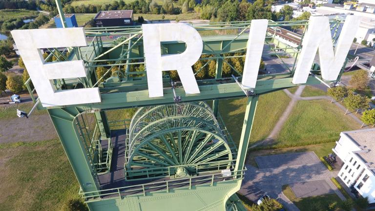 Luftbild vom Erinturm in Castrop